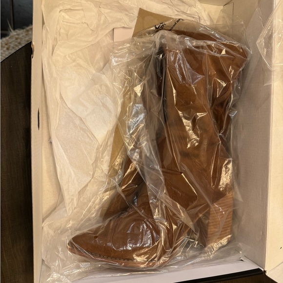 Nine West Barret Over the Knee Boots - Size 10 Medium Natural - Picture 4 of 4